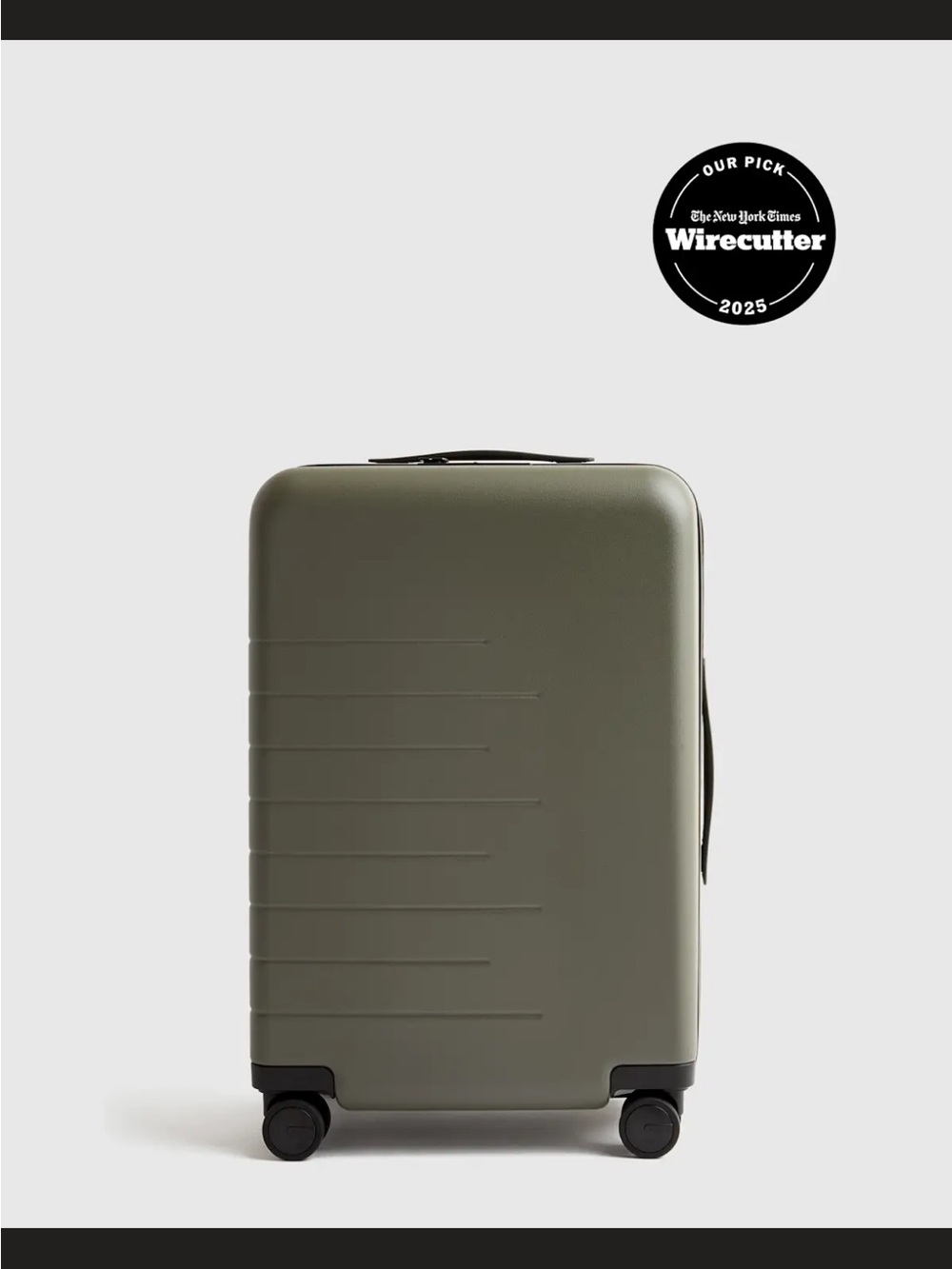 Quince Olive Green Hardside Carry-On Spinner